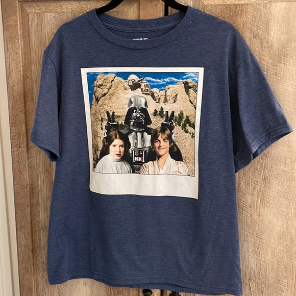 BOGO Star Wars Shirt XL juniors Princess Lea Luke skywalker Darth Vader - Picture 5 of 6